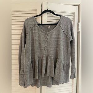Free People waffle knit thermal